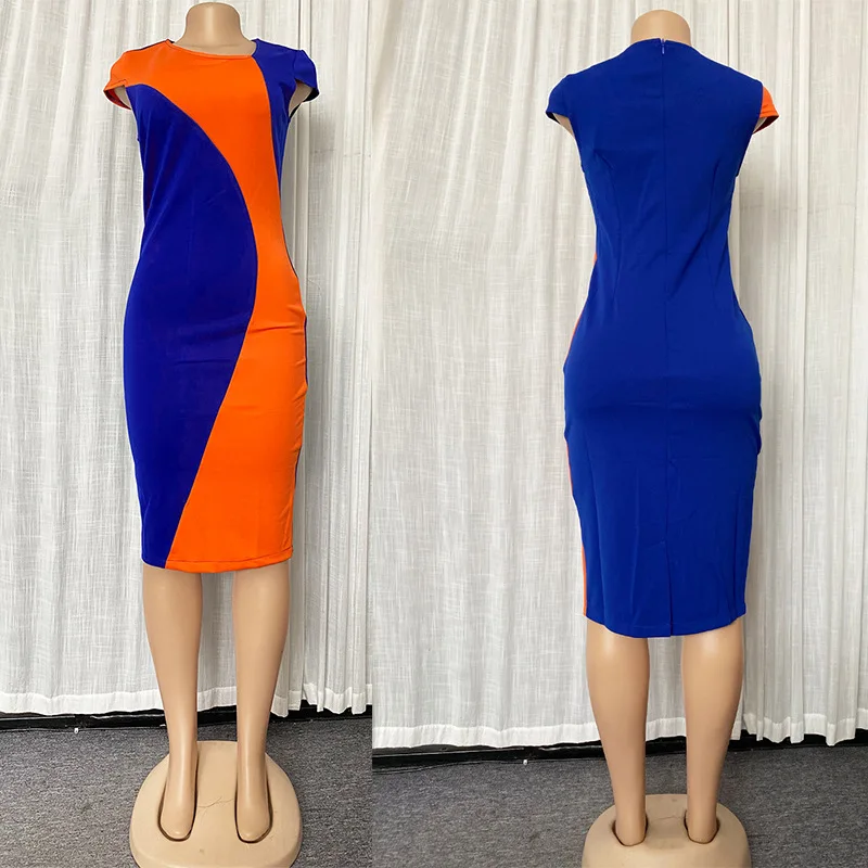 

New Explosion Plus Size Women's Geometric Tight Dress 2021 Summer Sexy Plus Size Dresses for Woman Party Night Club Dress