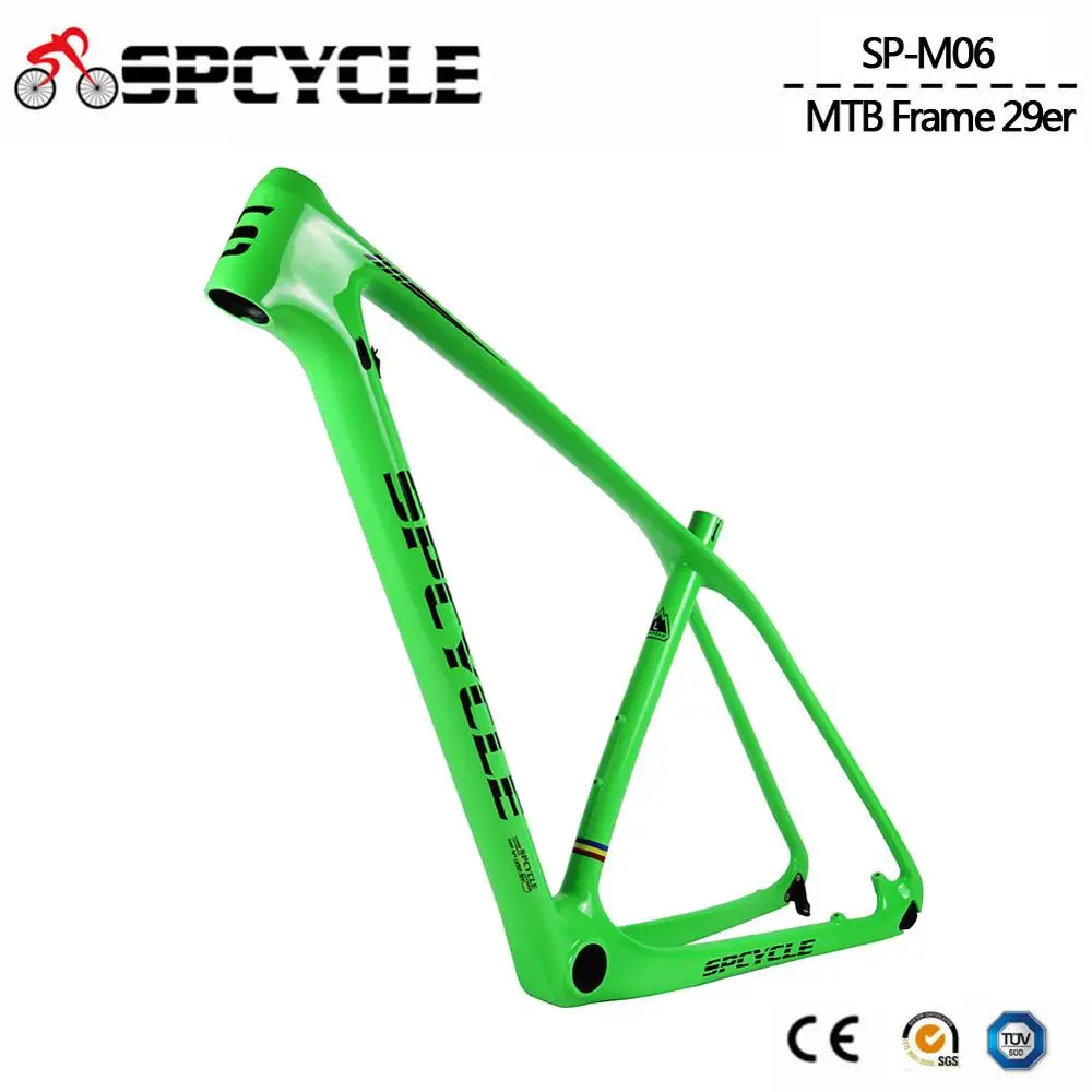 Spcycle карбоновая MTB рама 29er рама для горного велосипеда 27,5 er карбоновая Передняя Велосипедная вилка рама совместимая 142*12 мм через ось и 135*9 мм QR