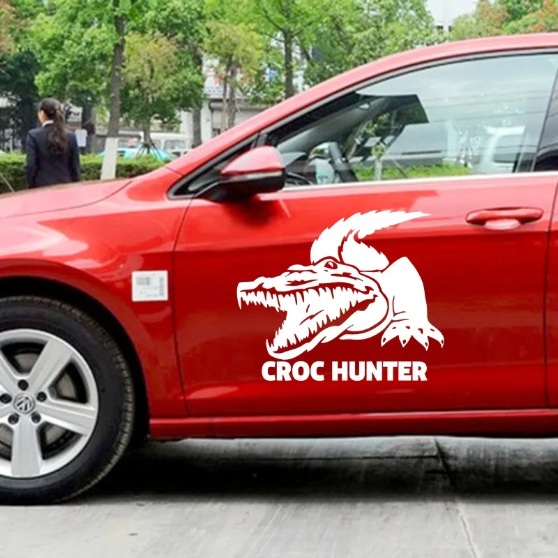 Охотничий КРОК наклейка охотничий крокодил клубный стикер полый Охотник на окно