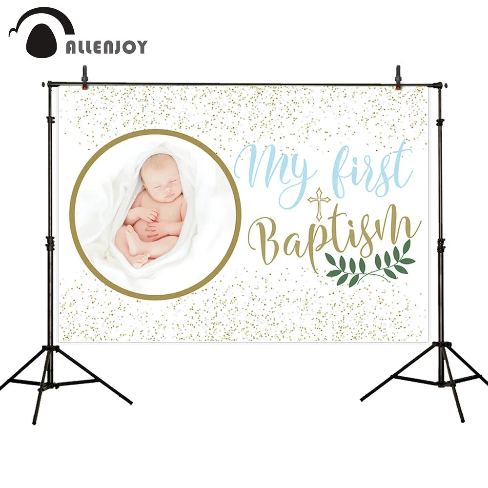 Allenjoy фон в горошек My First bapфетиш Leaves детский Фотофон для празднования детского