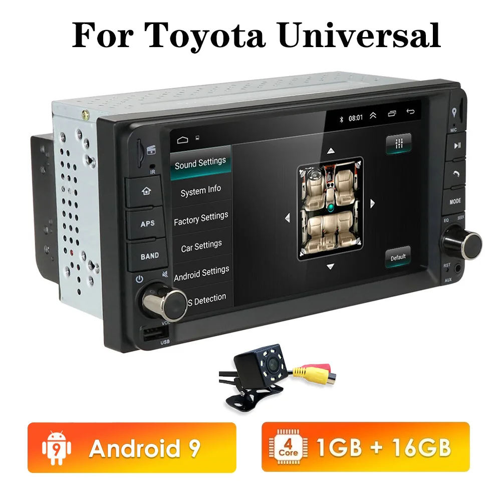 Автомагнитола 2 Din на Android 9 0 мультимедийный видеоплеер Универсальная