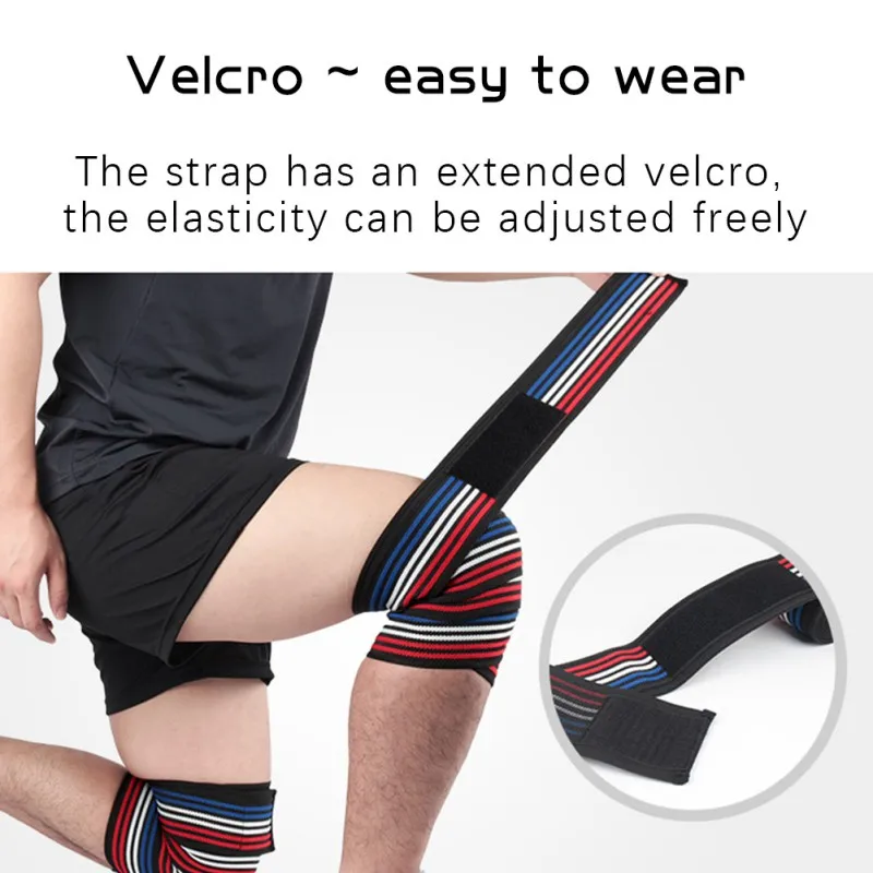 

1PC Knee Support Men Pressurized Elastic Knee Pads Protector Breathable Bandage Knee Brace for Basketball Tennis Cycling Fitness