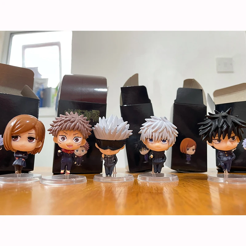 

Jujutsu Kaisen Figurine Gojo Satoru Itadori Yuji Fushiguro Megumi Kugisaki Figure Action Figure Anime Modle Toys 5pcs/Set