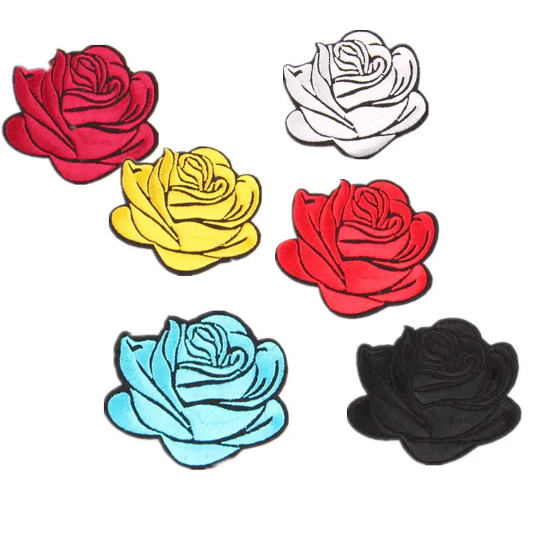 5Pcs New Roses Decals Iron Cloth Patch Decoration Flowers Clothing Accessories | Дом и сад