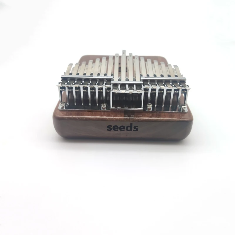 Seeds Chromatic Kalimba 34 Keys Double Layer Thumb Piano Black walnut Keyboards Mbira Pisces Musical Instruments