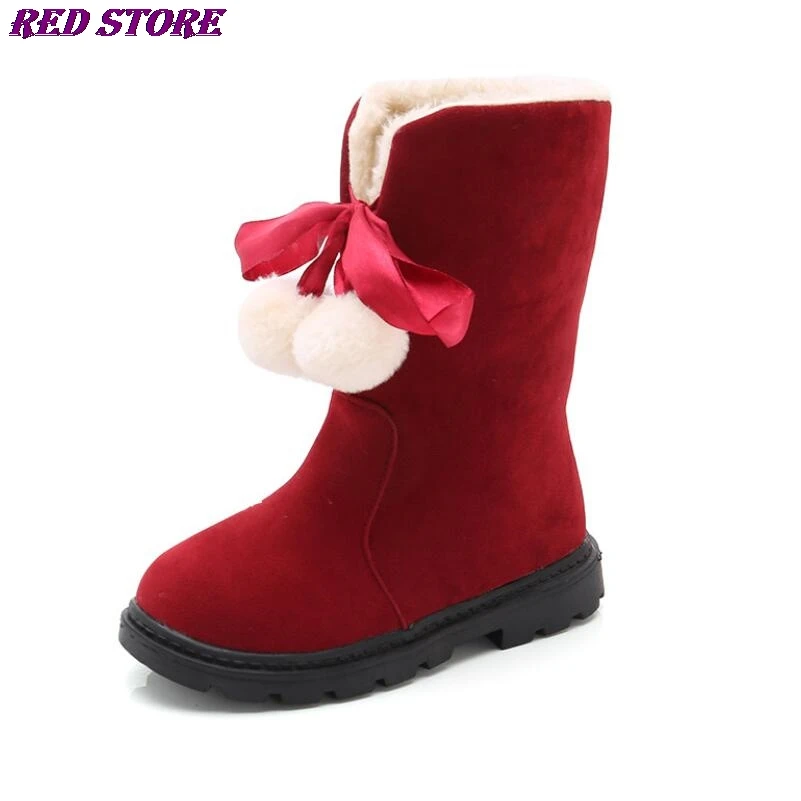 

Teenage Boots 2020 New Waterproof Girls Boots Winter Fur Kids Snow Boots For Girls Brand Children Sport Shoes Kids Fashion Boots