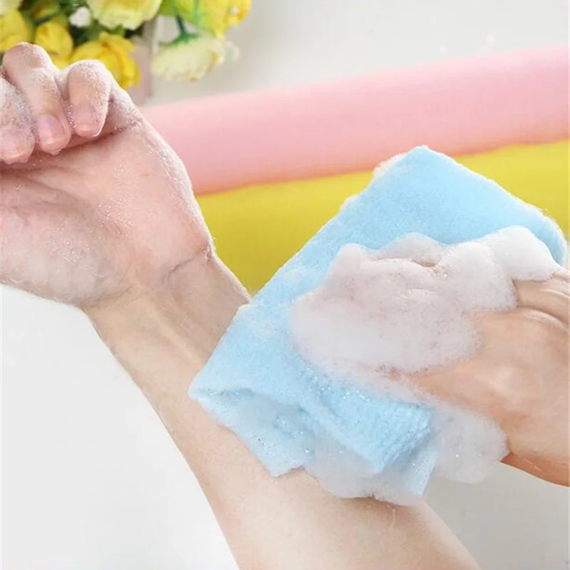 

Нейлоновая сетчатая ткань для мытья банное полотенце красота тела кожа отшелушивающий душ ванная комната Мойка корейский