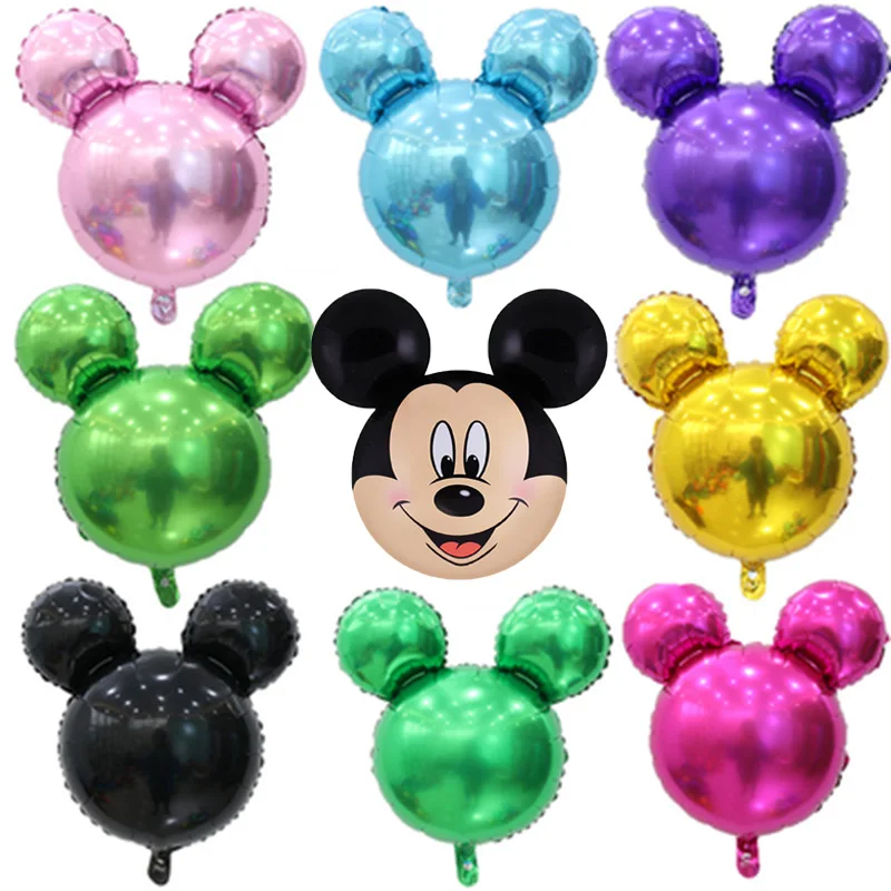 24 дюйма Микки Алюминий Фольга воздушные шары 1 шт. головы Минни Маус гелий Globos