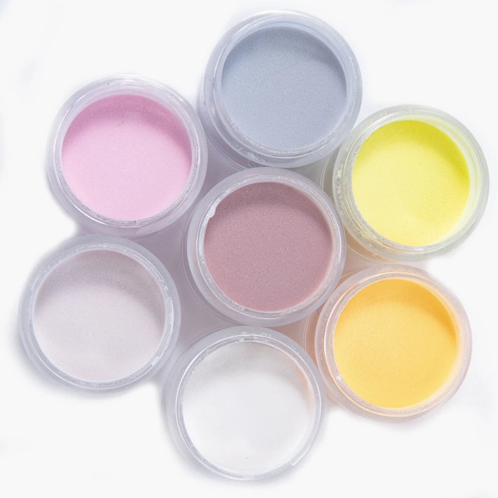 Набор акрилового порошка для ногтей LOVCARRIE 1 банка блестящий розовый прозрачный