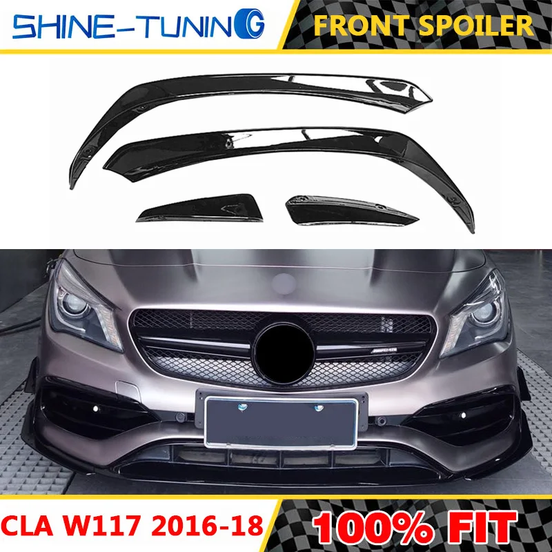 Для CLA Class W117 передний разделитель для губ откидной клапан подходит спортивного