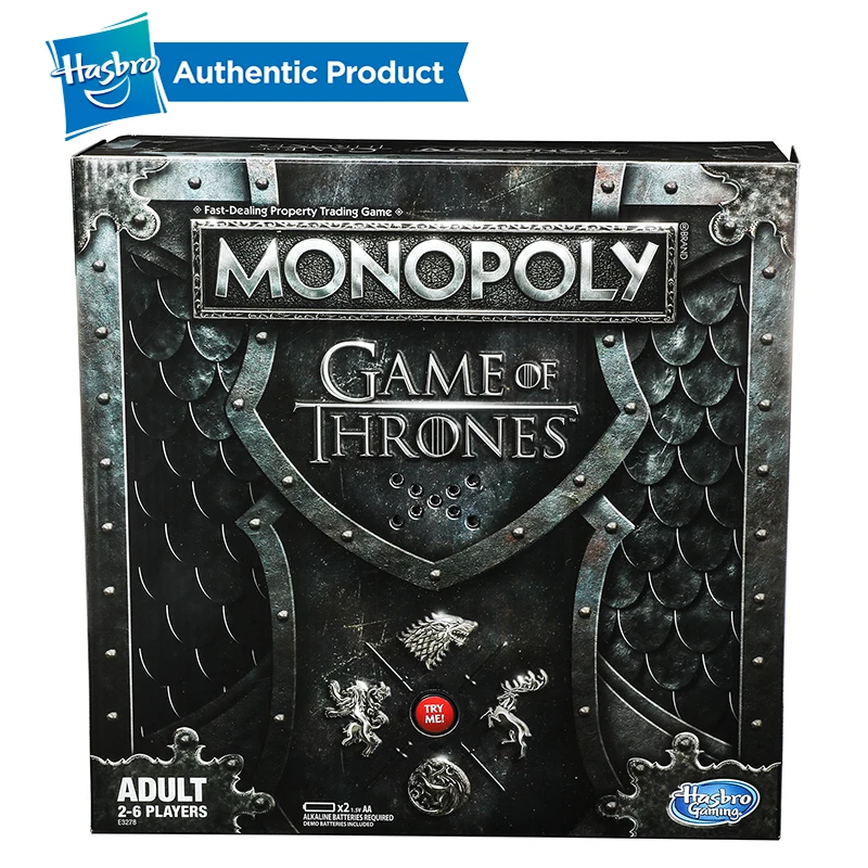 Hasbro Монополия Игра престолов настольная игра для 18 лет и до играть для взрослых семейные игры вместе Популярные веера товары