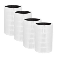 replacement for blueair blue pure 411 411 mini air purifiers hepa and activated carbon composite filter 4 pack