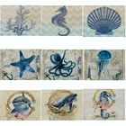 Морских животных Настольный коврик креативная в виде черепахи Осьминог с узором Акула; Столовая салфетка для свадьбы Украшения для кухни обеденный аксессуары