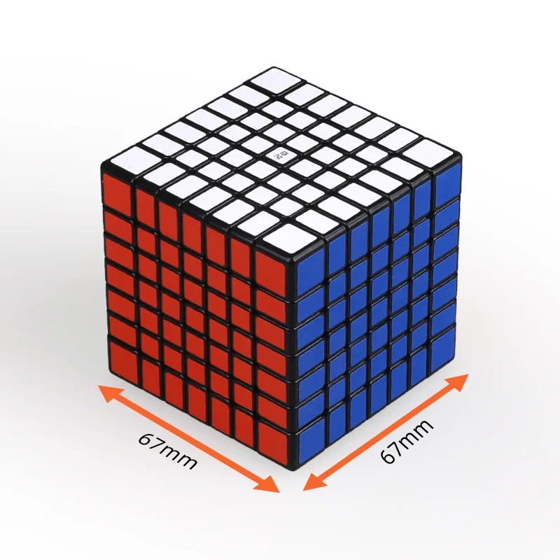 Qiyi 6x6x6 Qifan S2 W Magic Cube QiXing 7x7x7 Speed Stickerless куб пазл игрушки для начинающих детей |