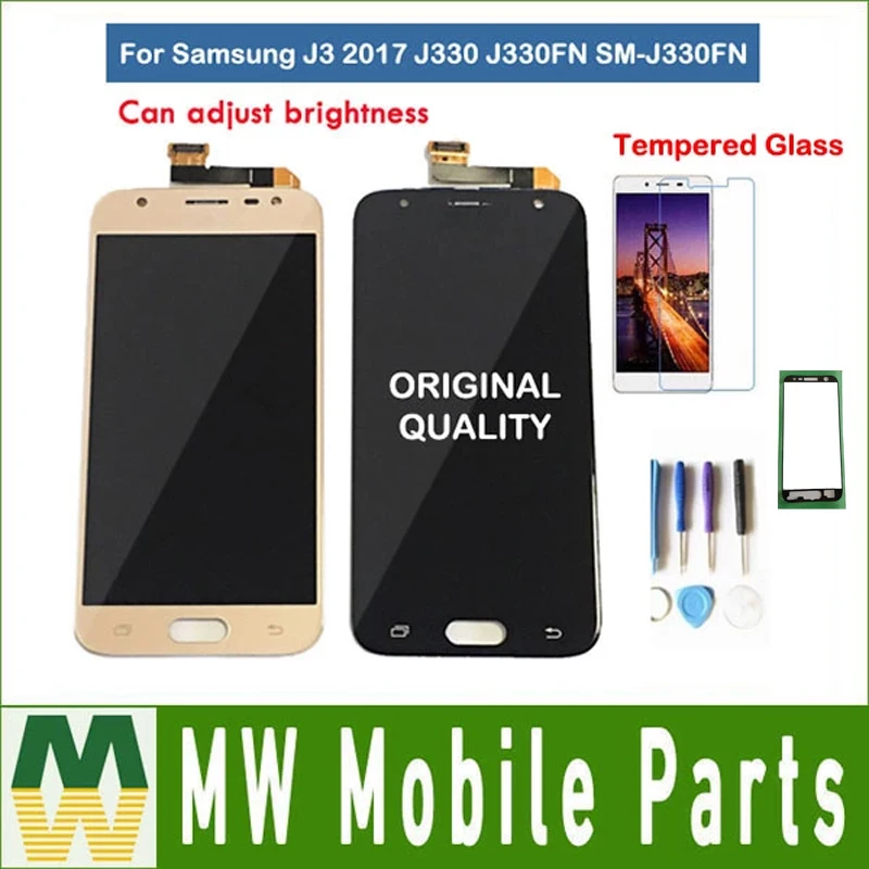 Для Samsung Galaxy J3 J330 J330FN SM-J330FN ЖК-дисплей с сенсорным сенсором стекло дигитайзер в сборе с комплектом