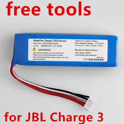 

Charge 3 2016 Version battery for JBL Charge 3 2016 Version GSP1029102A+tools