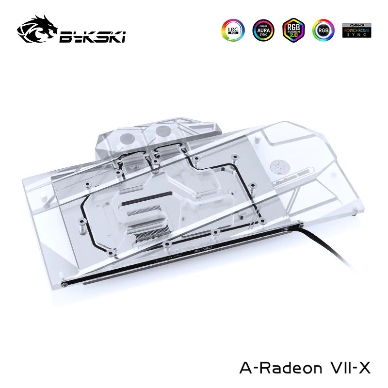 Bykski водный блок для общественных серий AMD Radeon VII водяное охлаждение GPU Блок кулер