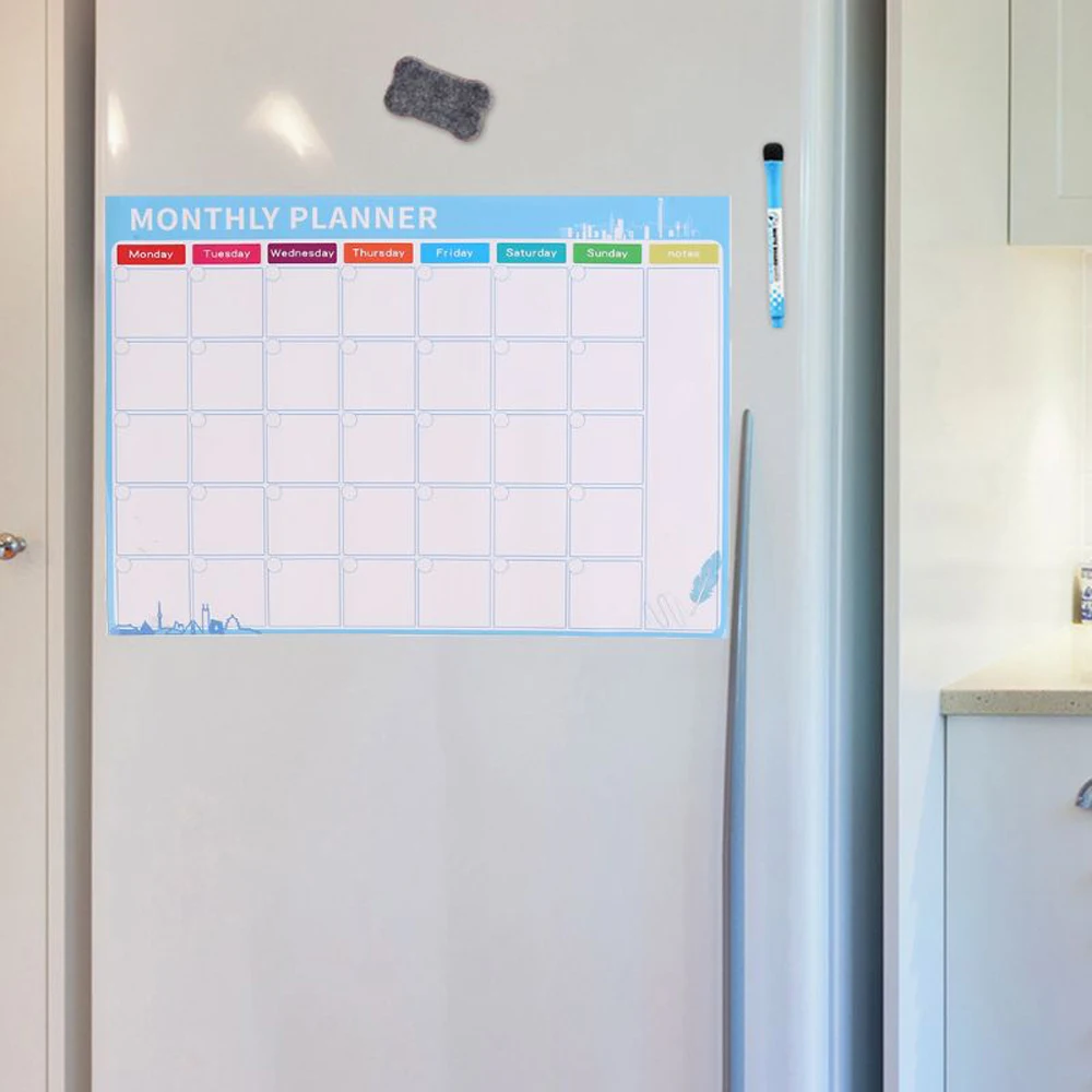 Магнитная доска Размера A3 календарь список дел ежемесячный ежедневник наклейка