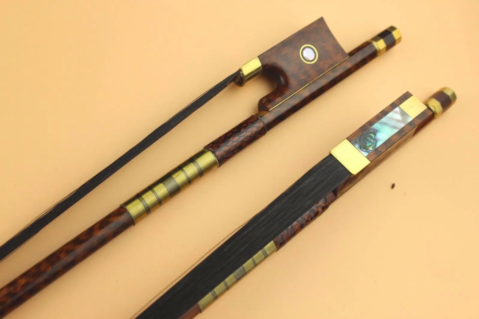 

1pc New PRO Snakewood violin bow 4/4 full size very beautiful pattern
