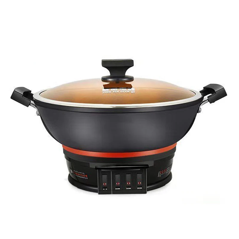 

Multi-functional Electric Stir-frying Cooker Cast Iron Pan 2100W Electric Frying Cooking Machine 220V 32cm/34cm/36cm/38cm EF