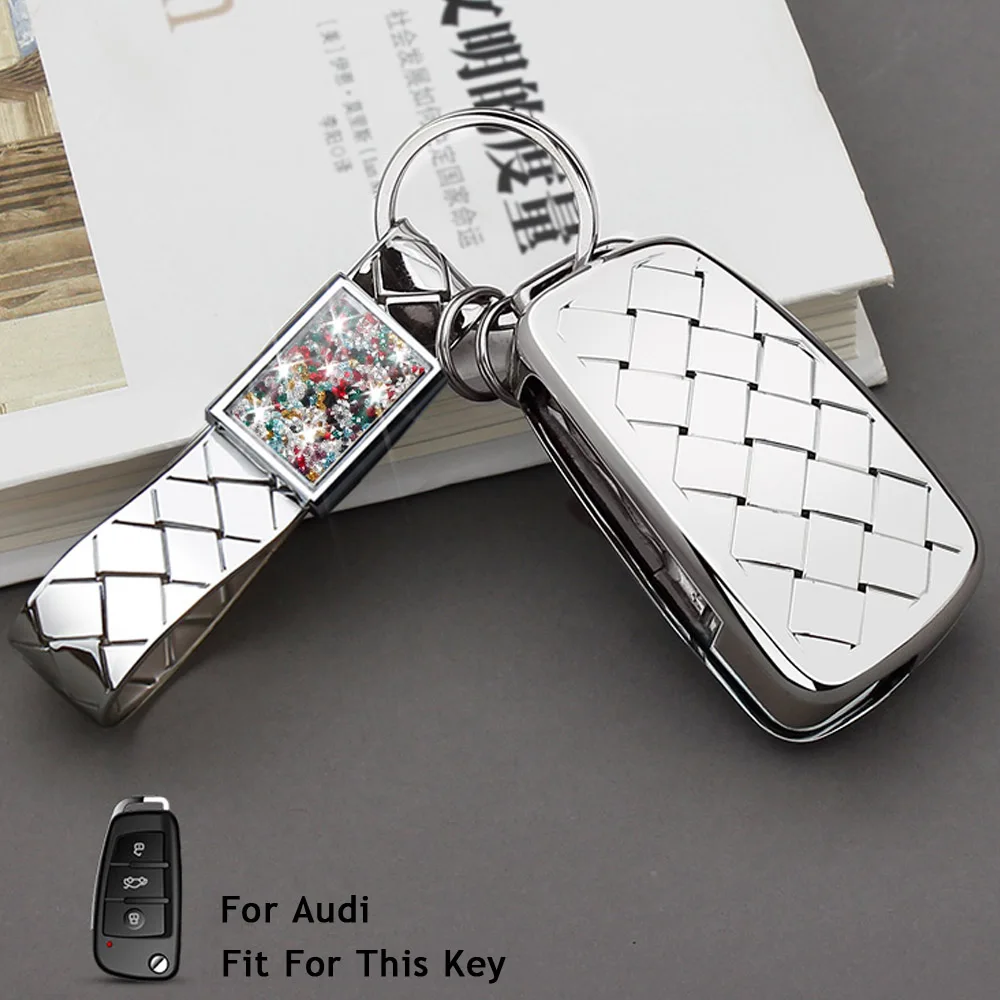 Чехол для автомобильного ключа Audi R8 A1 A3 A4 A5 A6 A7 A8 Q3 Q5 Q7 C5 C6 A4L A6L S1 S3 RS6 TT 2005 2013|Футляр
