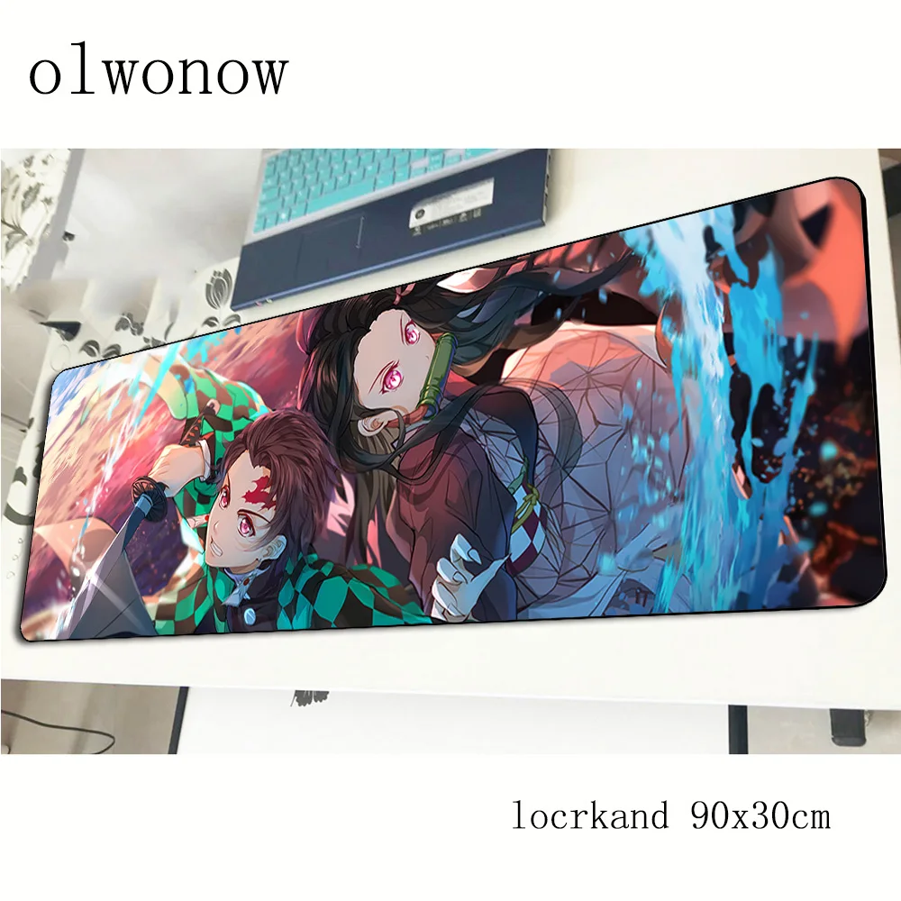 

Kimetsu no Yaiba pad mouse HD print computer gamer mouse pad 90x30cm padmouse cheapest mousepad ergonomic gadget office desk mat