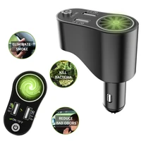 car freshener multifunctional car charger car safety hammer anion oxygen bar ozone ionizer phone charger all in one auto parts