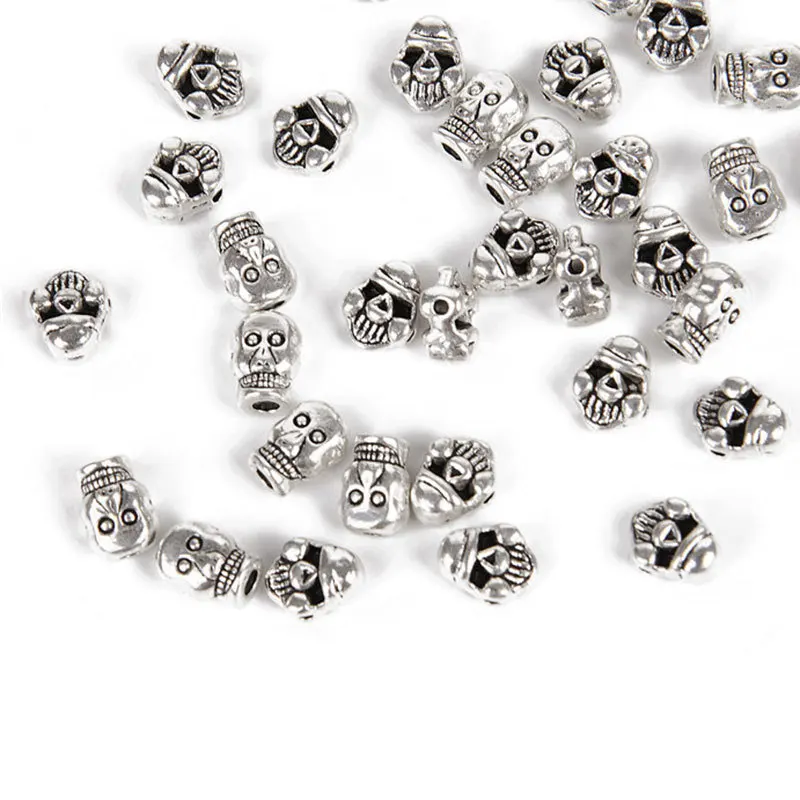 Оптовая продажа 40 шт смешанные размеры тибетские серебряные бусины подвеска с