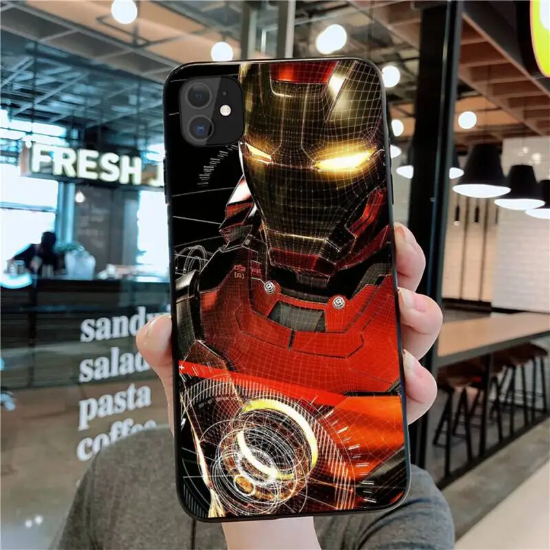 Чехол для телефона Super hero Железный человек паук iphone 13 12 11 Pro Max Mini XS 8 7 6 6S Plus X 5S SE 2020 XR