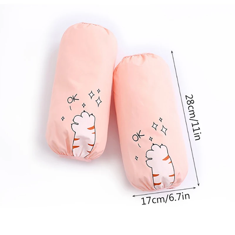 

Cute Waterproof Arm Oversleeve Sleeve For Household Use Antifouling Home Cleaning Kitchen Oversleeve Long Arm Sleeves 1Pair
