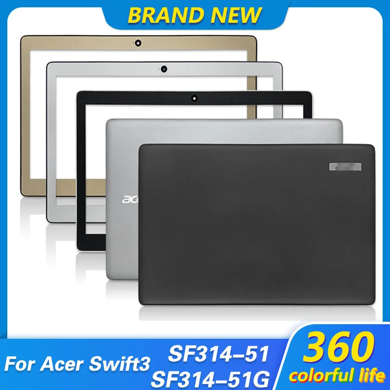 

Оригинальный Новый чехол для ноутбука Acer Swift 3 SF314-51 Series, задняя крышка для ноутбука, передняя панель, задняя крышка, передняя рамка