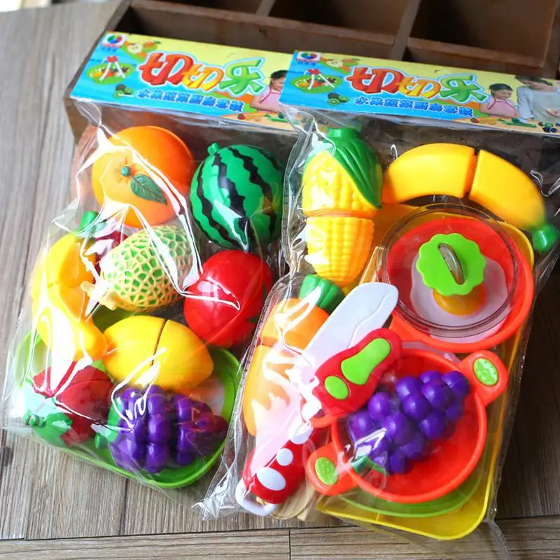 Kuulee 10 шт./компл. имитации Кухня кроя Еда ролевые игры образовательные игрушки для