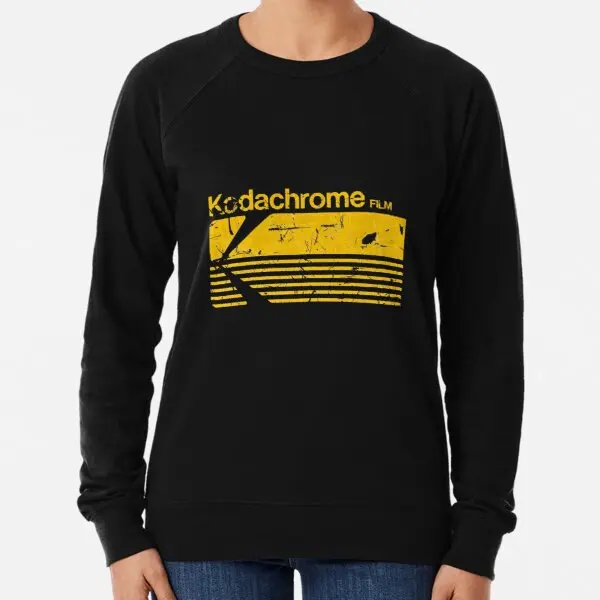 

ВИНТАЖНАЯ фотография Kodak Kodachrome принт черный легкий Свитшот мужской осенний костюм с круглым вырезом женские модные женские пуловеры