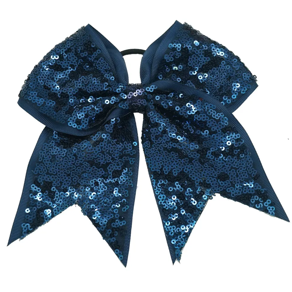 CN 8 &quotМодные ручной работы с блестками и украшениями в Cheer луки для девочек