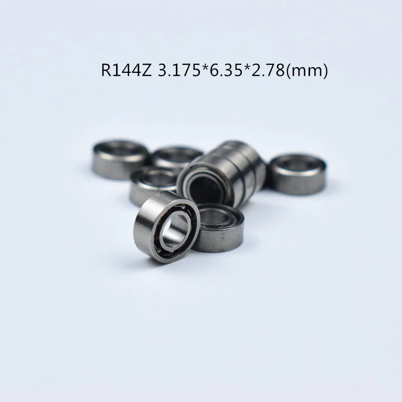 Bearing 10pcs R144Z 3.175*6.35*2.78(mm) free shipping chrome steel Metal Sealed High speed Mechanical equipment parts