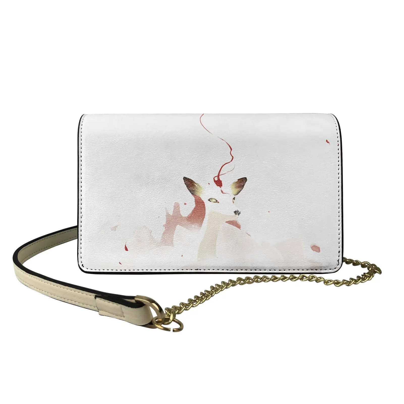 

Дамские сумки через плечо из искусственной кожи, Женский мессенджер в китайском стиле с принтом через плечо