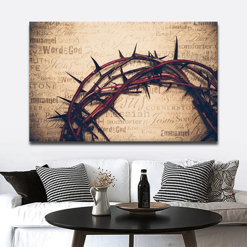 

Modern Posters and Prints Christian Jesus Belief Wall Art Canvas Painting Decorative Pictures for Living Room Church Home Decor
