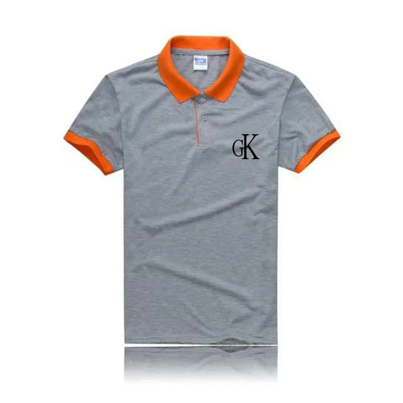 Летняя популярная рубашка поло мужская с коротким рукавом повседневные рубашки