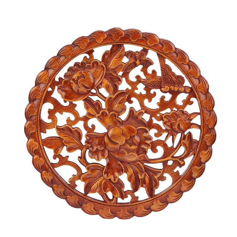 VZLX деревянная резная рамка с аппликацией угловая оправа Неокрашенная мебель