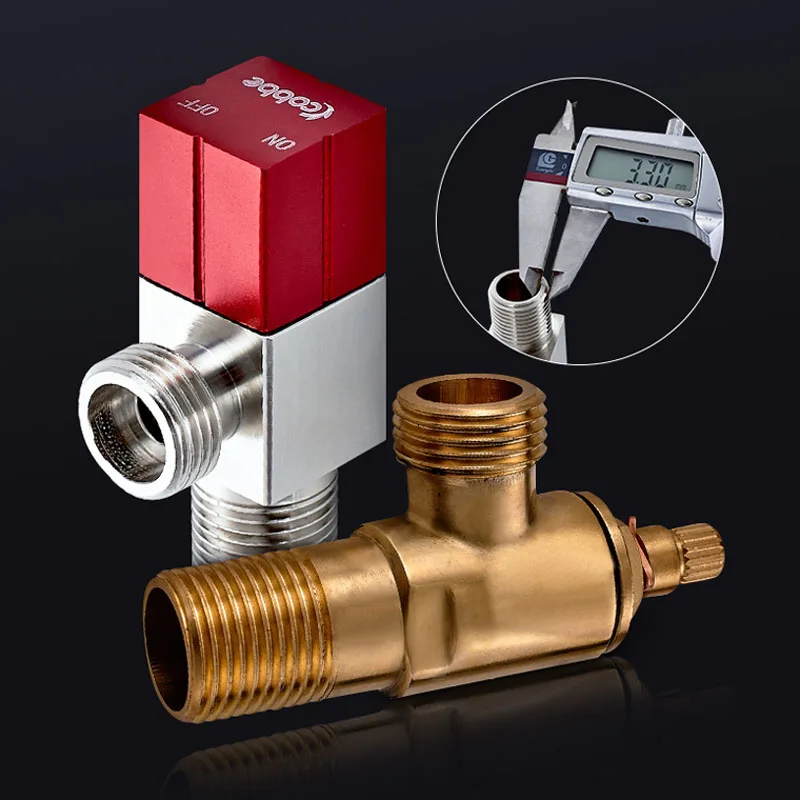 

Triangle Valve Brass Aangle Valve Thickened Toilet ater Heater Water Switch Bathroom Fixture Parts