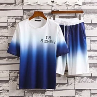 2021 male short sleeve t shirt loose leisure summer korean version of the trend of handsome clothes mens popular logo