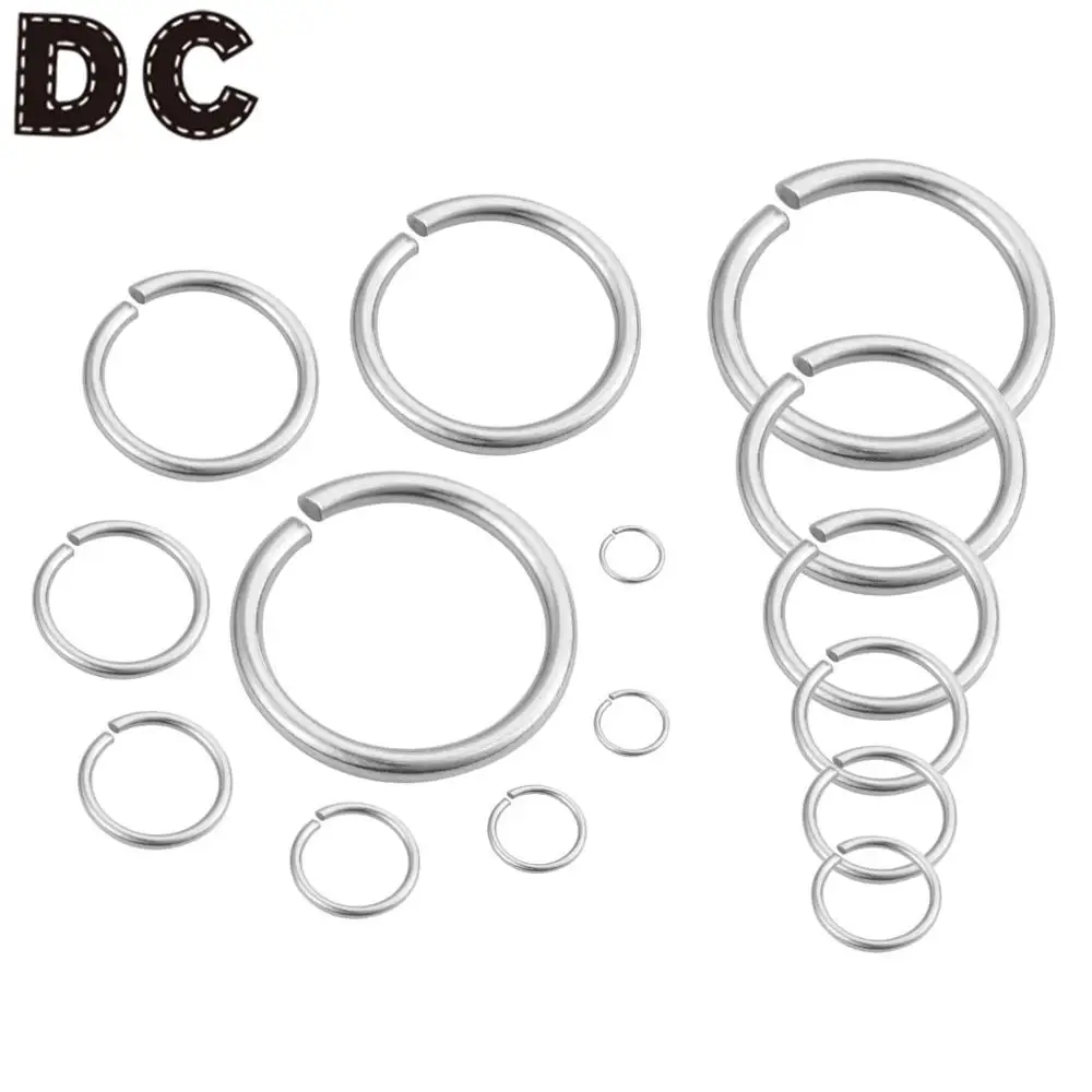 

DC Новое поступление 20 шт./лот нержавеющая сталь Secant круг колье, браслет, соединительное кольцо для самостоятельного изготовления ювелирных ...