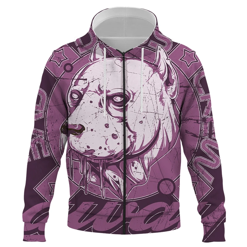 

Dog 3D Print Zipper Hoodies Men Women Fashion Hooded Sweatshirt Pullover Hoodie Harajuku Hip Hop Streetwear Unisex Hoody Coat