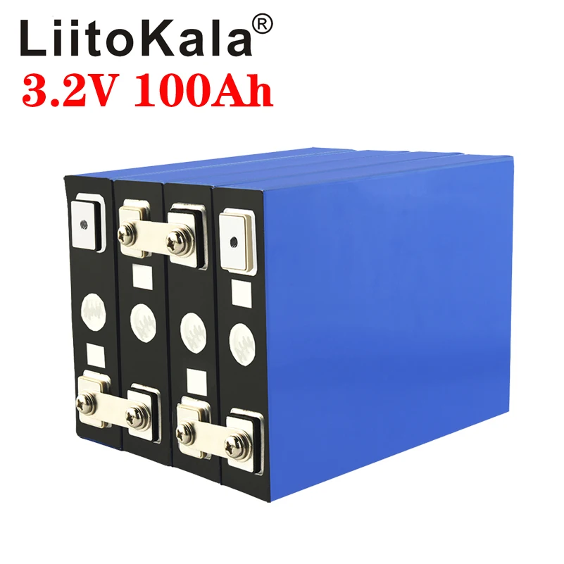 Najtaniej LiitoKala 3.2v 105Ah LifePo4 Baterii Iithium 300A 3C Wysoki Odpływ Dla Majsterkowiczów 12V 24V Falownik Solarny Pojazd Elektryczny Samochód Golfowy