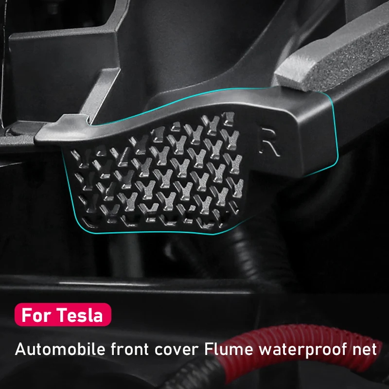 

2PCS Debris-Filter for Tesla Model Y Anti Leakage Net for Water Guide Groove of Front Trunk Cover Car Modification Parts