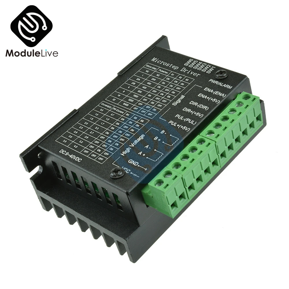 Контроллер шагового двигателя TB6600 4A 9 ~ 42 в TTL 16 микрошаговый ЧПУ 1 ось