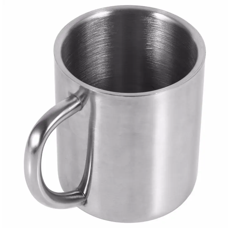 Promotion! Double Layer Stainless Steel Coffee Mugs Tea Cup Wine With Handgrip Scald-Proof Milk Mug Drinkware Kitchen Tools |