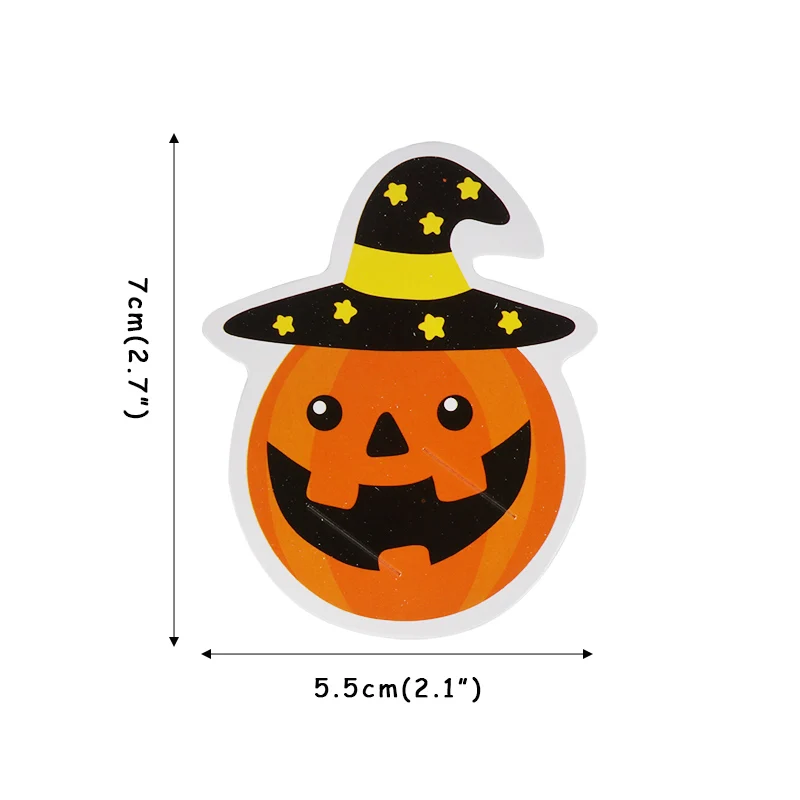 50 шт. DIY подарок на Хэллоуин конфеты украшения бумажные карты милый призрак тыква