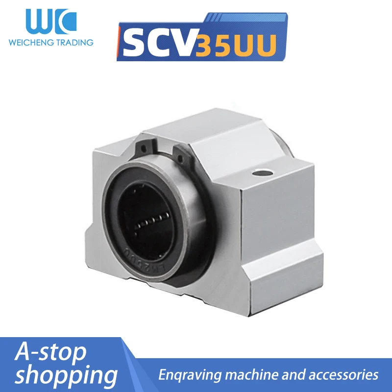 

1PC SCV35UU Silver Color Linear Motion Ball Bearing 35mm Inner Diameter for linear guide rails