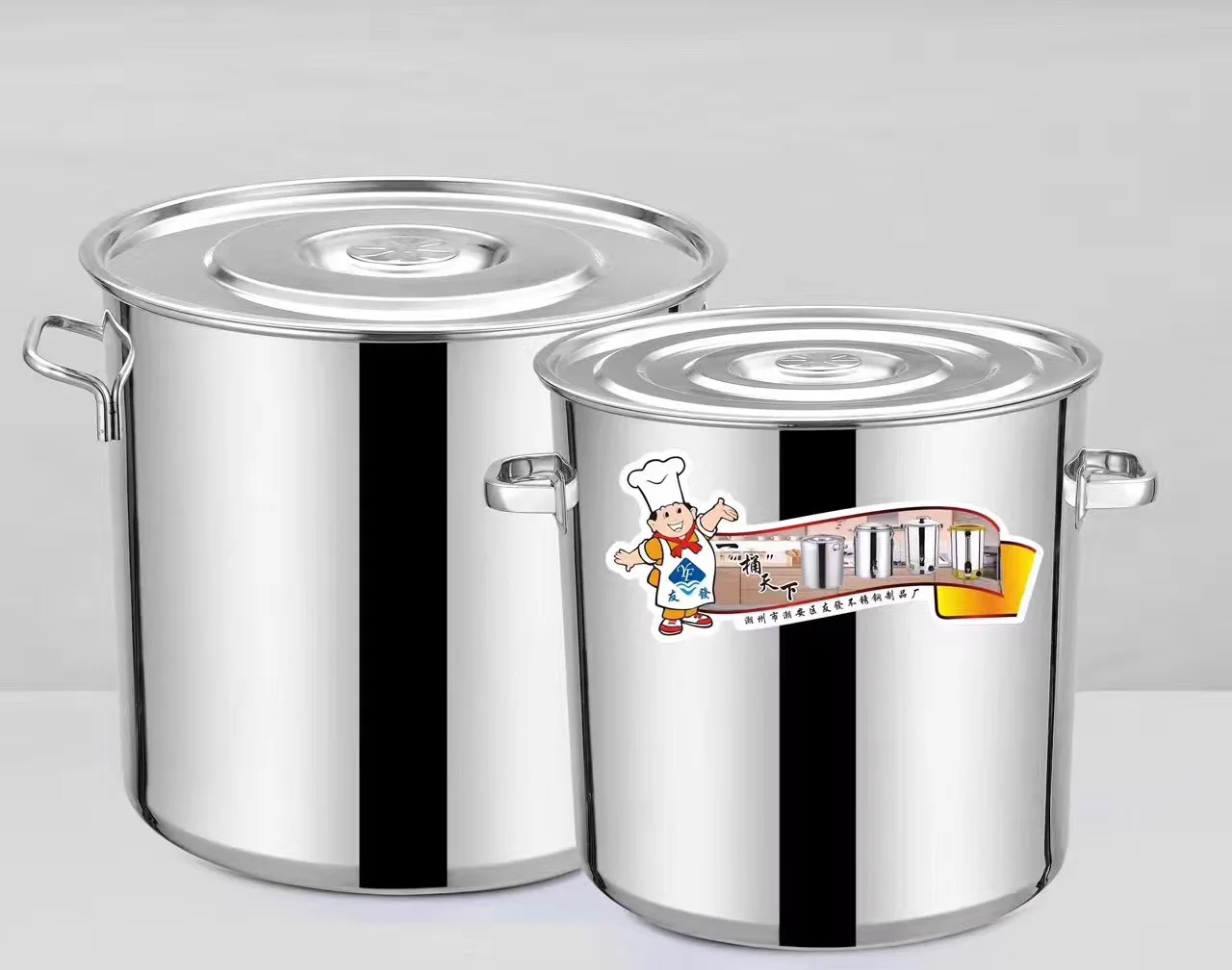 

Stainless Steel Thick Stockpot Large Capacity Soup Pot Multipurpose Rice Bucket with Lid Handle Stock Pot Kitchen Cookware